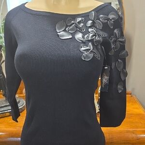 Milano Black Knit Top